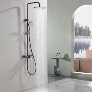 Душевая стойка Black&White Gravity 9104GM оружейная сталь